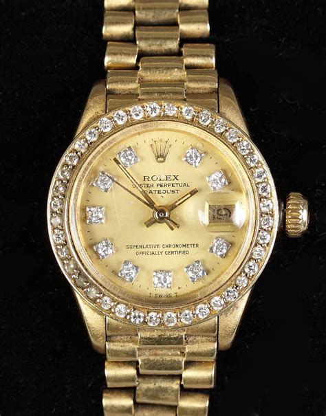 1935 rolex women's 18k w diamond perpetual|1935 Rolex Watch .